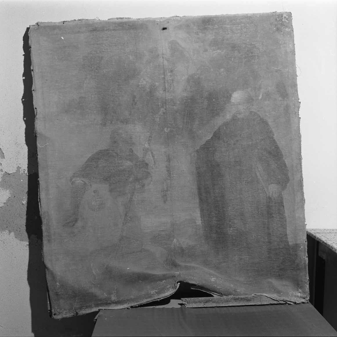 apparizione della Madonna (dipinto) - ambito emiliano (sec. XIX)