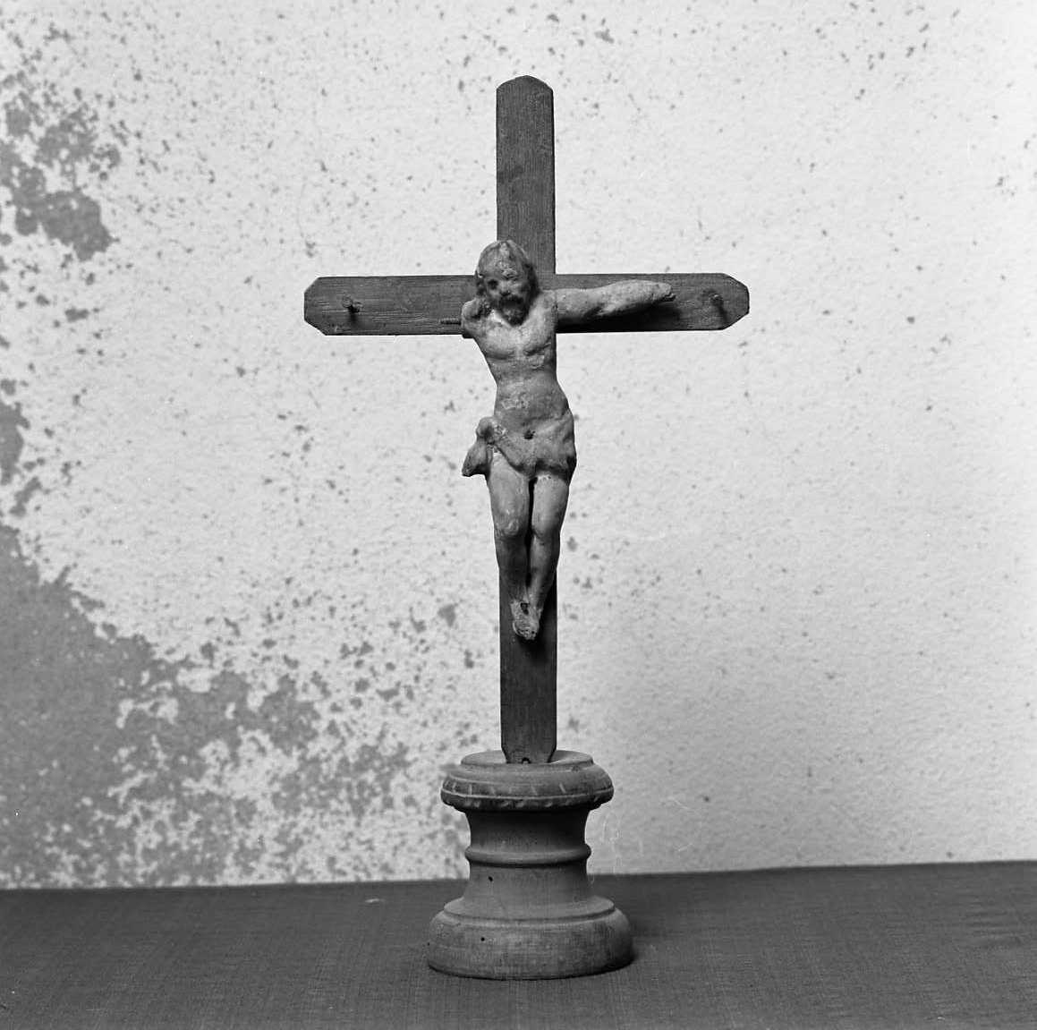 Cristo crocifisso (croce da tavolo) - bottega emiliana (sec. XIX)