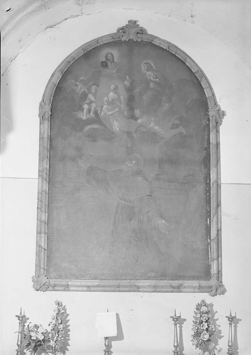 estasi di San Francesco d'Assisi (dipinto) - ambito emiliano (sec. XVI)