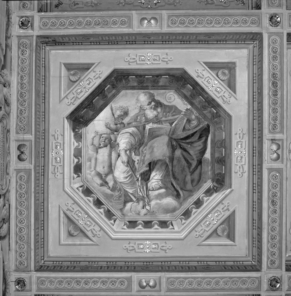 Sant'Ambrogio (dipinto, elemento d'insieme) di Colonna Angelo Michele (sec. XVII)