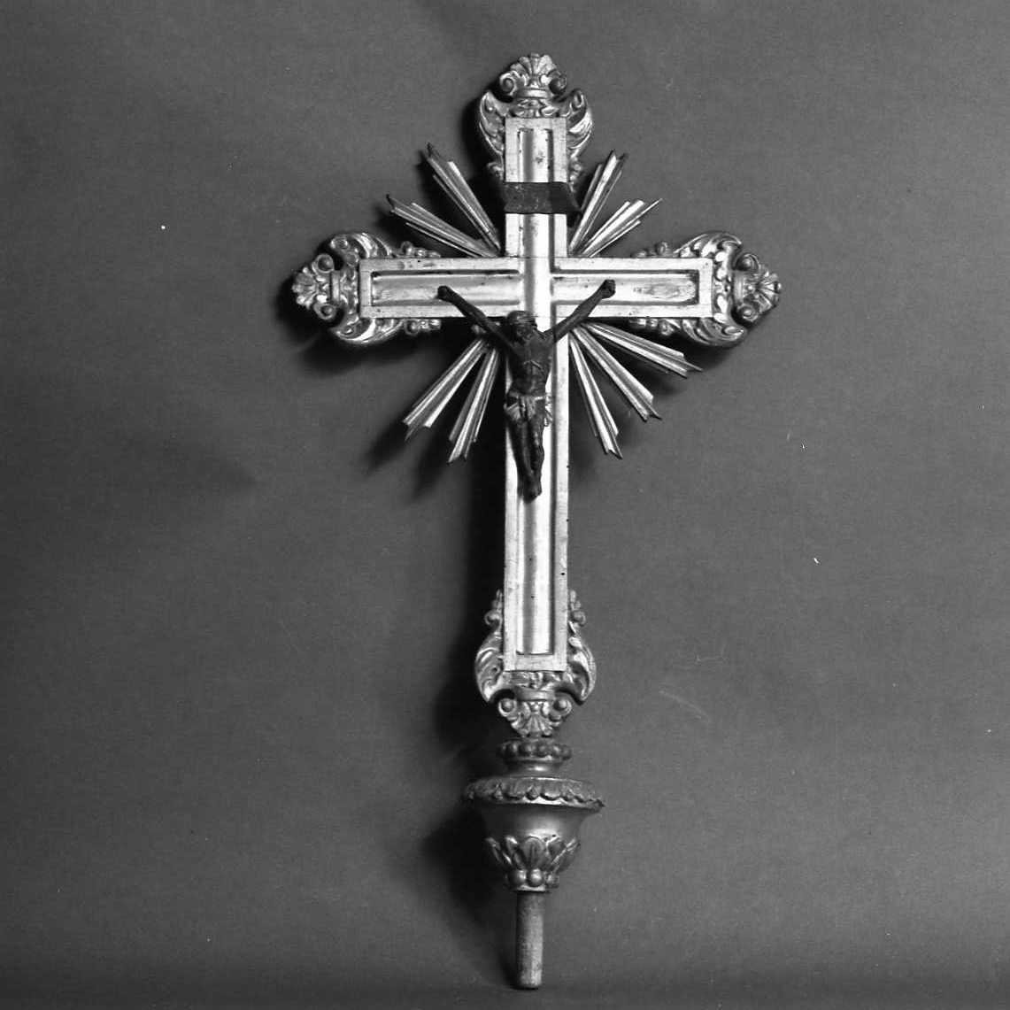 Cristo crocifisso (croce processionale) - bottega emiliano-romagnola (sec. XIX)