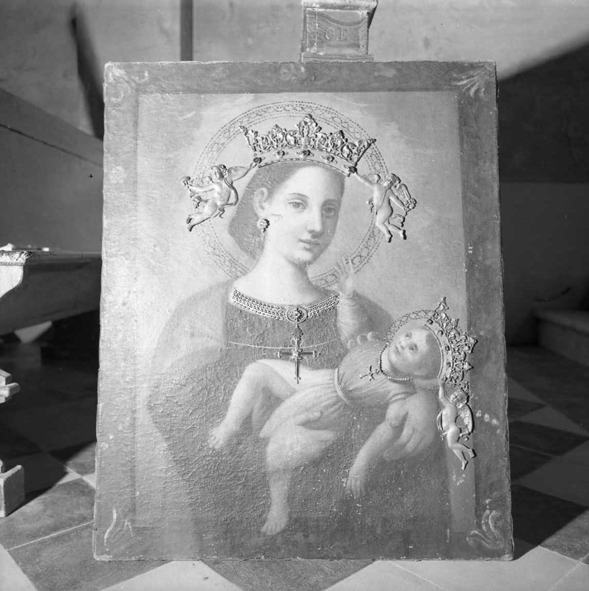 Madonna del Sudore, Madonna con Bambino (dipinto) - ambito ravennate (sec. XVII)
