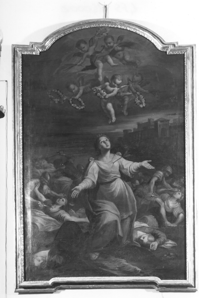 martirio di Sant'Orsola (dipinto) di Cozza Giovanni Battista (sec. XVIII)