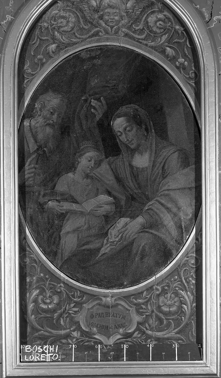 Maria Vergine bambina con Sant'Anna e San Gioacchino (dipinto) - ambito bolognese (sec. XVIII)