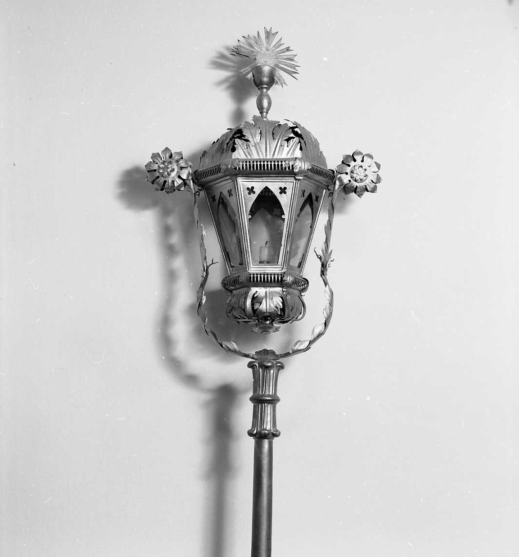lanterna processionale, coppia - manifattura emiliana (fine, inizio sec. XVIII, sec. XIX)