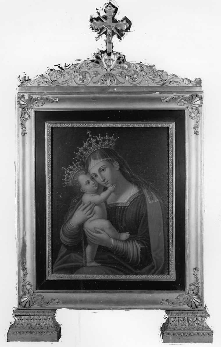 Madonna con Bambino (quadro d'altare) - ambito emiliano (seconda metà sec. XIX)