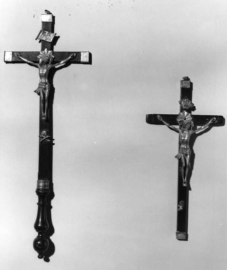 croce processionale, serie - manifattura bolognese (seconda metà sec. XVIII)