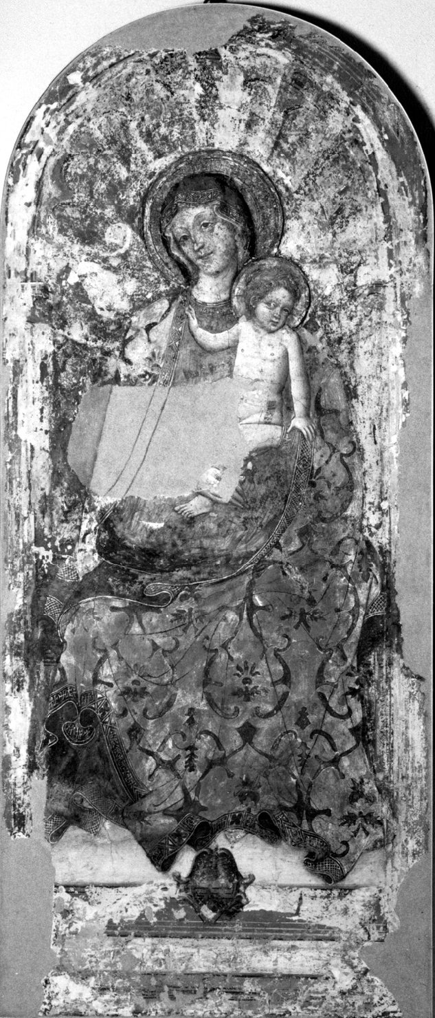 Madonna con Bambino (dipinto) di Lambertini Michele detto Michele di Matteo da Bologna (attribuito) (secondo quarto sec. XV)