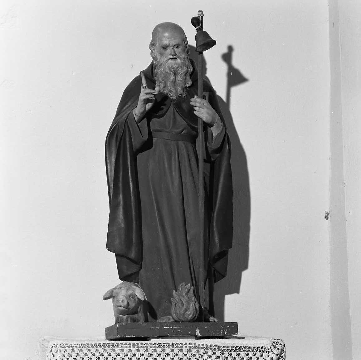 Sant'Antonio Abate (statua) - bottega faentina (seconda metà sec. XIX)