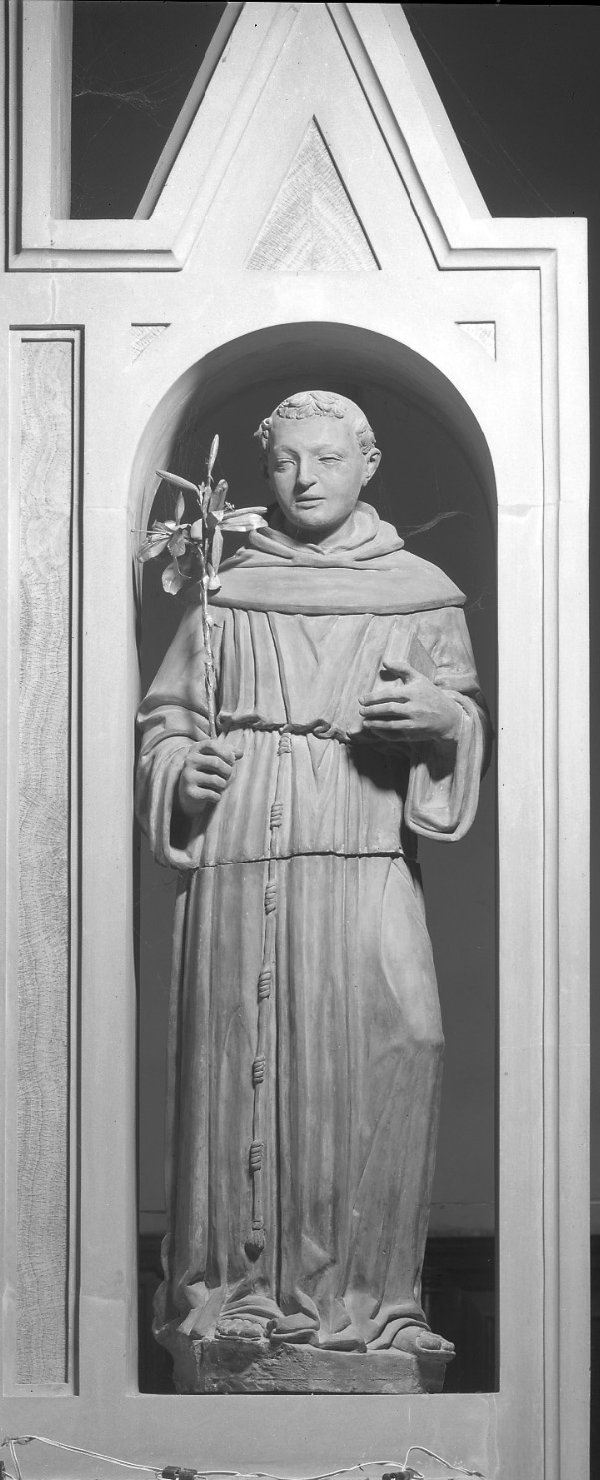 Sant'Antonio da Padova (scultura) - bottega emiliano-romagnola (sec. XVI)