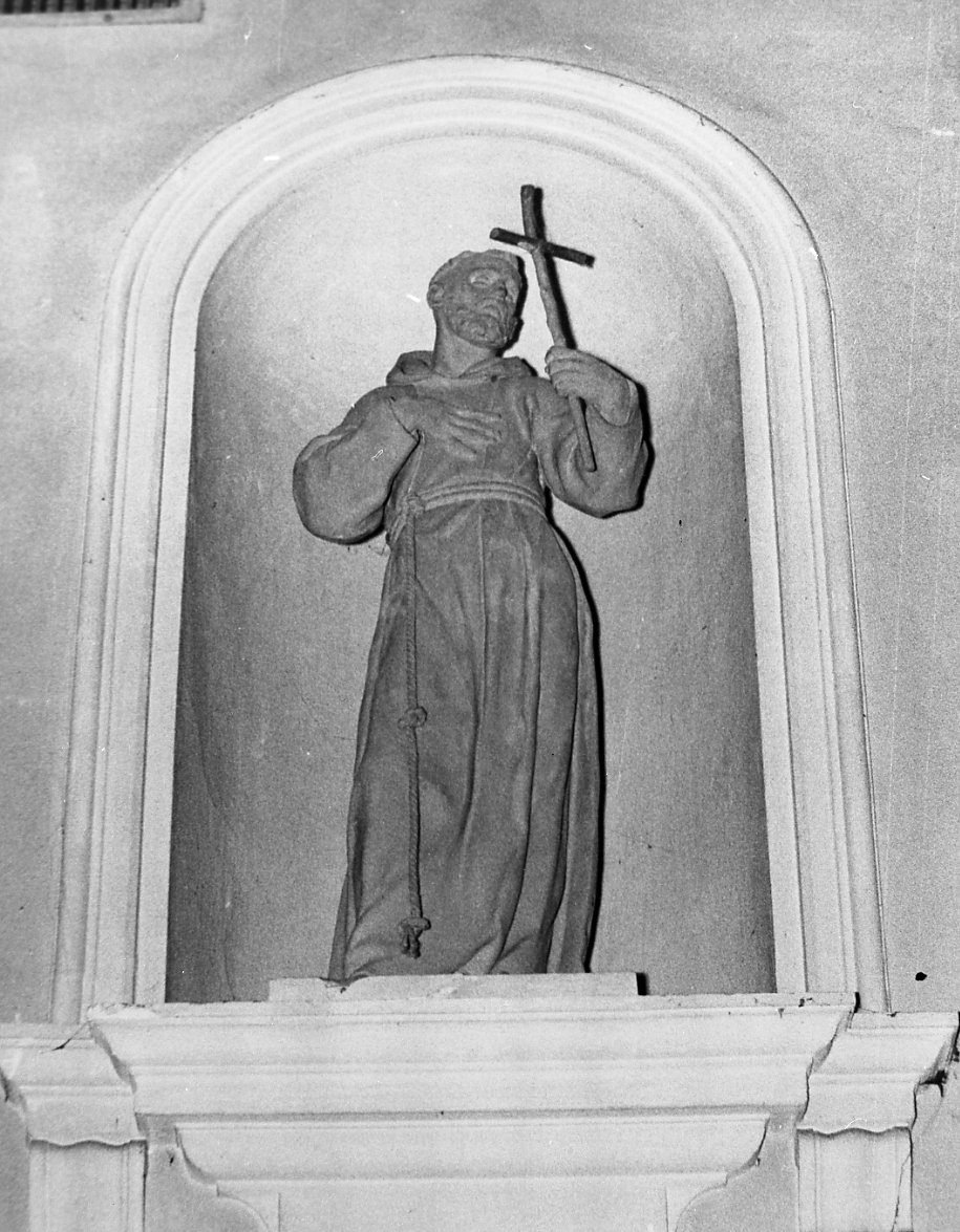 San Francesco d'Assisi (scultura) di Ferreri Andrea (sec. XVIII)