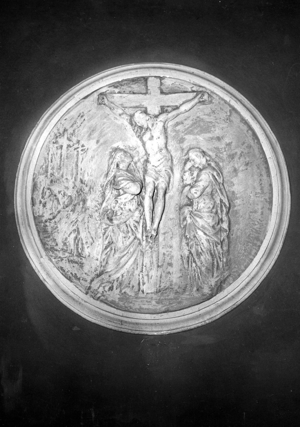 Crocifissione (rilievo) di De Maria Giacomo (attribuito) (fine sec. XVIII)