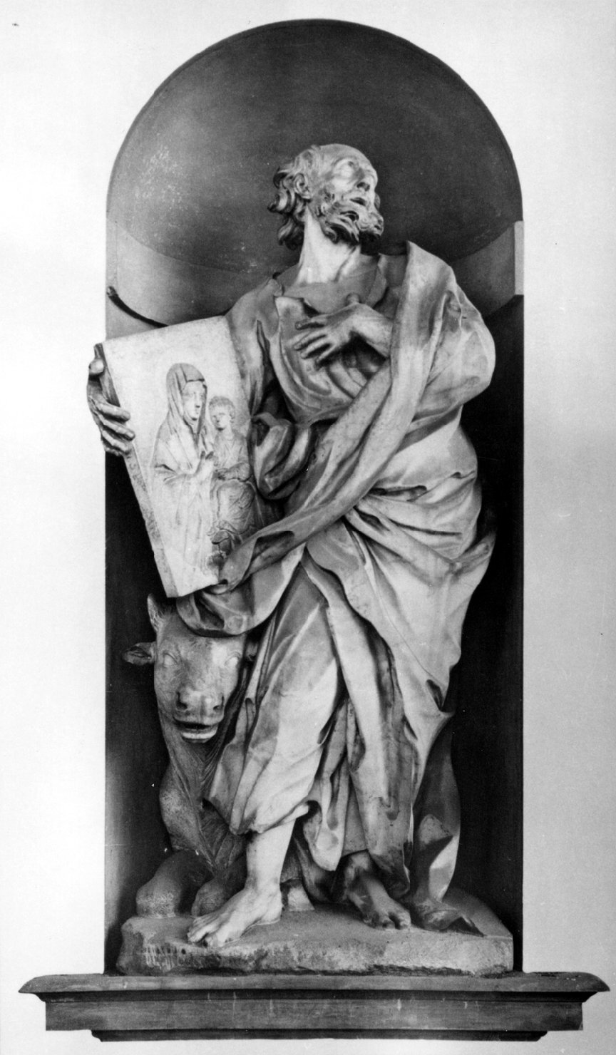 San Luca Evangelista (statua) di Cametti Bernardino (sec. XVIII)