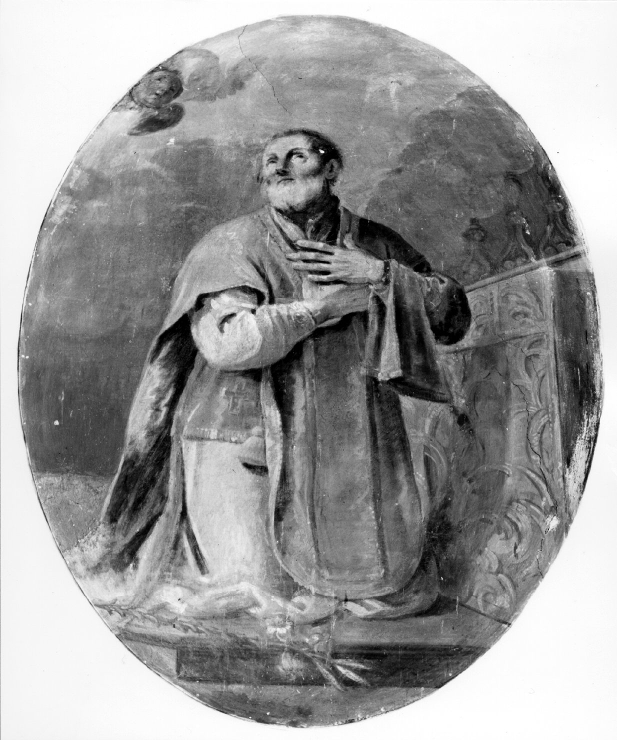 San Filippo Neri e San Francesco di Sales (dipinto, serie) di Pedretti Giuseppe Carlo (sec. XVIII)