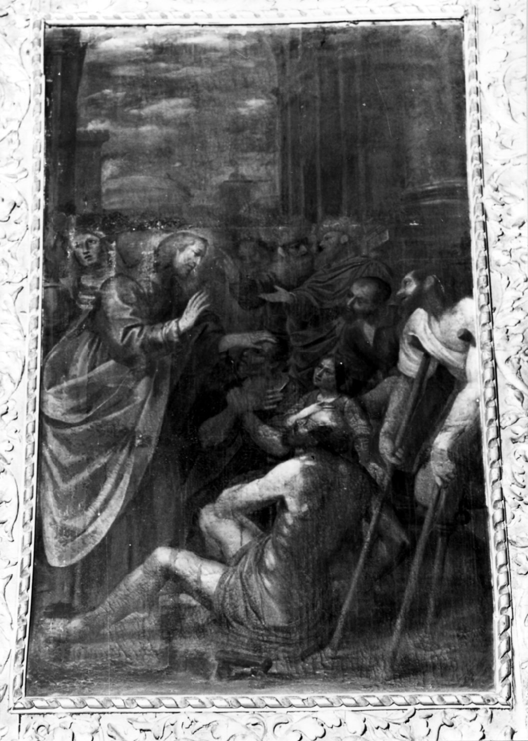 San Matteo risana gli infermi (dipinto, elemento d'insieme) di Bertusio Giovanni Battista detto Todeschino (sec. XVII)