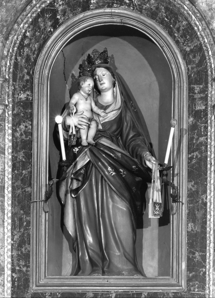 Madonna del Carmelo (statua) di Scandellari Filippo (seconda metà sec. XVIII)