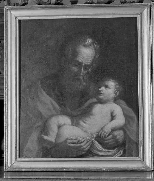 San Giuseppe e Gesù Bambino (dipinto) di Sirani Elisabetta (attribuito) (sec. XVII)
