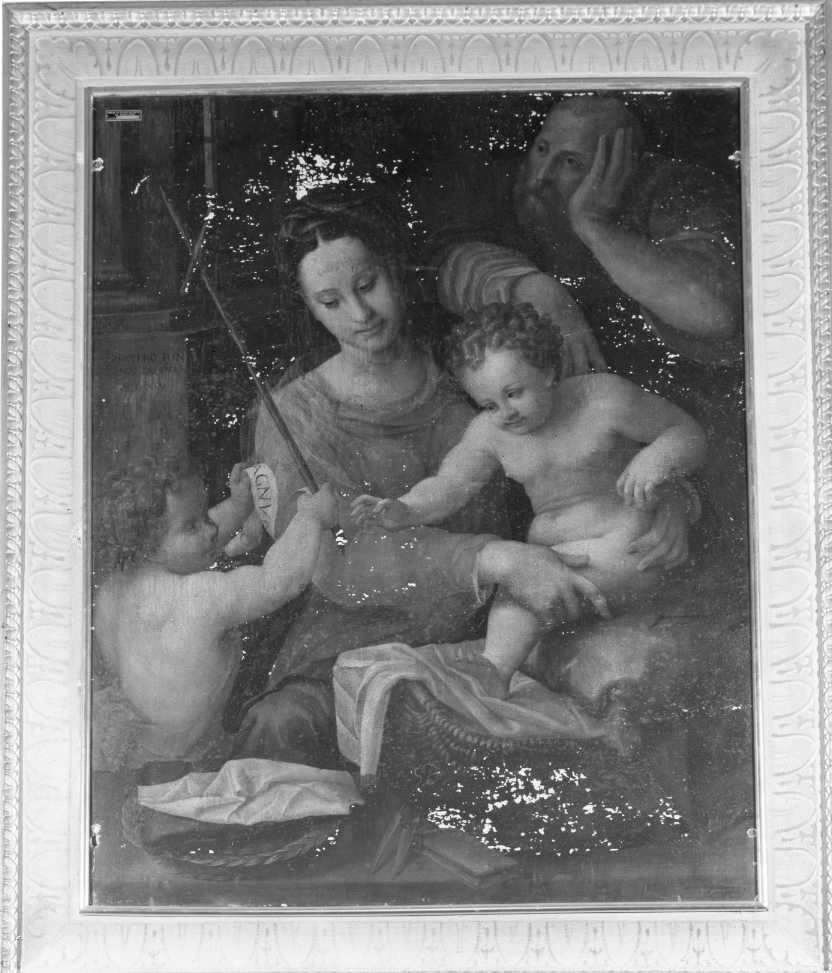 Sacra Famiglia con San Giovanni Battista bambino (dipinto) di Fontana Prospero (sec. XVI)