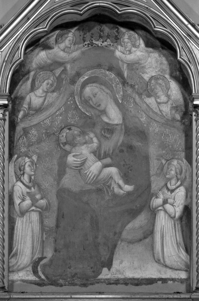 Madonna che allatta Gesù Bambino (dipinto) di Benvenuti Simone di Filippo detto Simone dei Crocifissi (attribuito) (seconda metà sec. XIV)