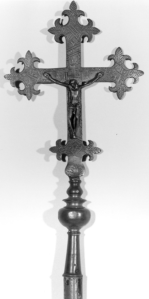 croce processionale - manifattura emiliana (prima metà sec. XIX)