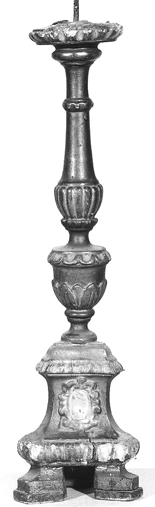 candeliere - manifattura emiliana (prima metà sec. XIX)