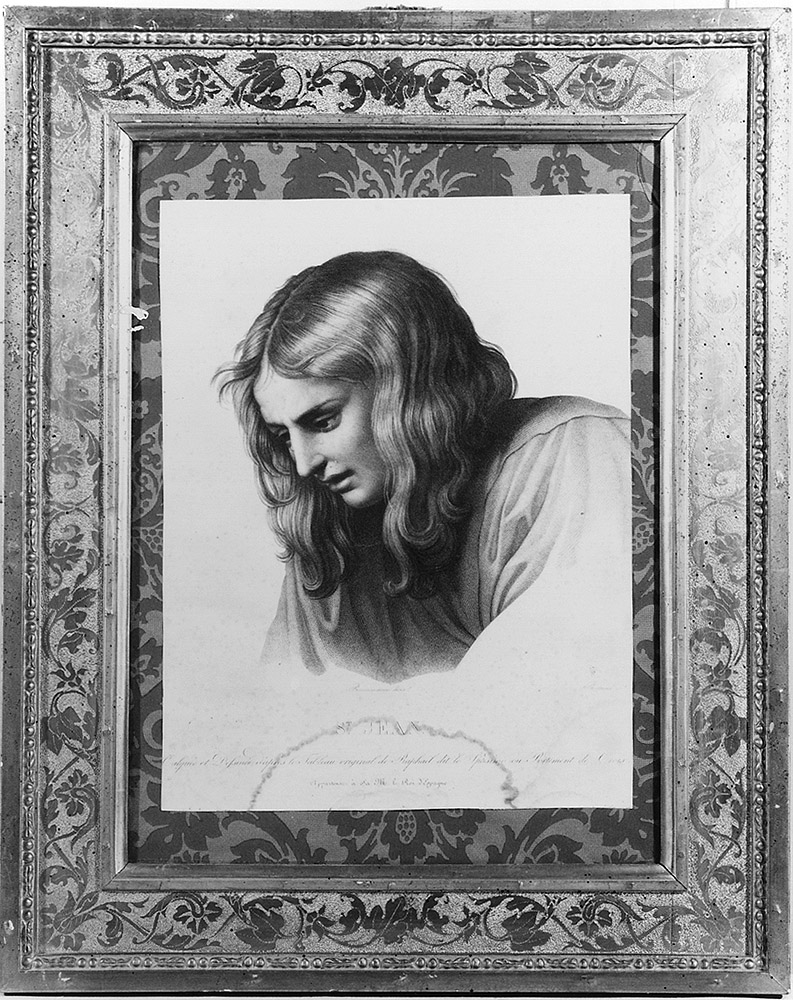 ritratto di San Giovanni Evangelista (incisione) - bottega Bertrand (prima metà sec. XIX)