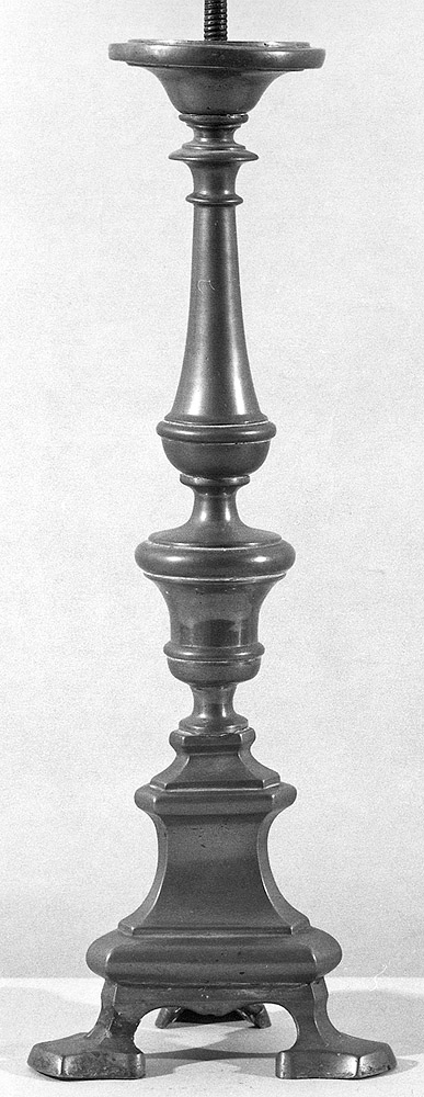 candeliere d'altare - manifattura emiliana (secc. XVIII/ XIX)