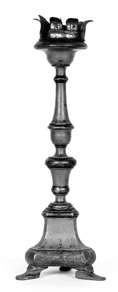candeliere d'altare - produzione emiliana (primo quarto sec. XIX)
