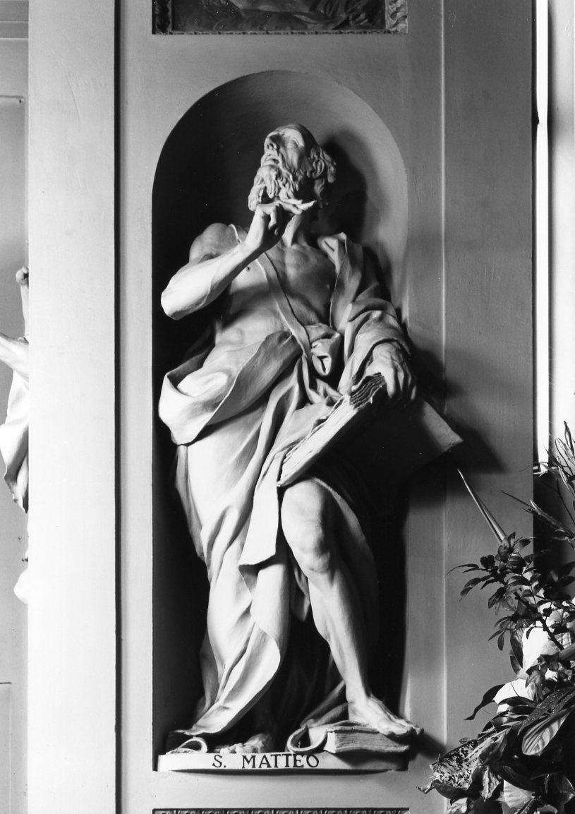 San Matteo evangelista (statua) di Prinetti Carlo (sec. XVIII)