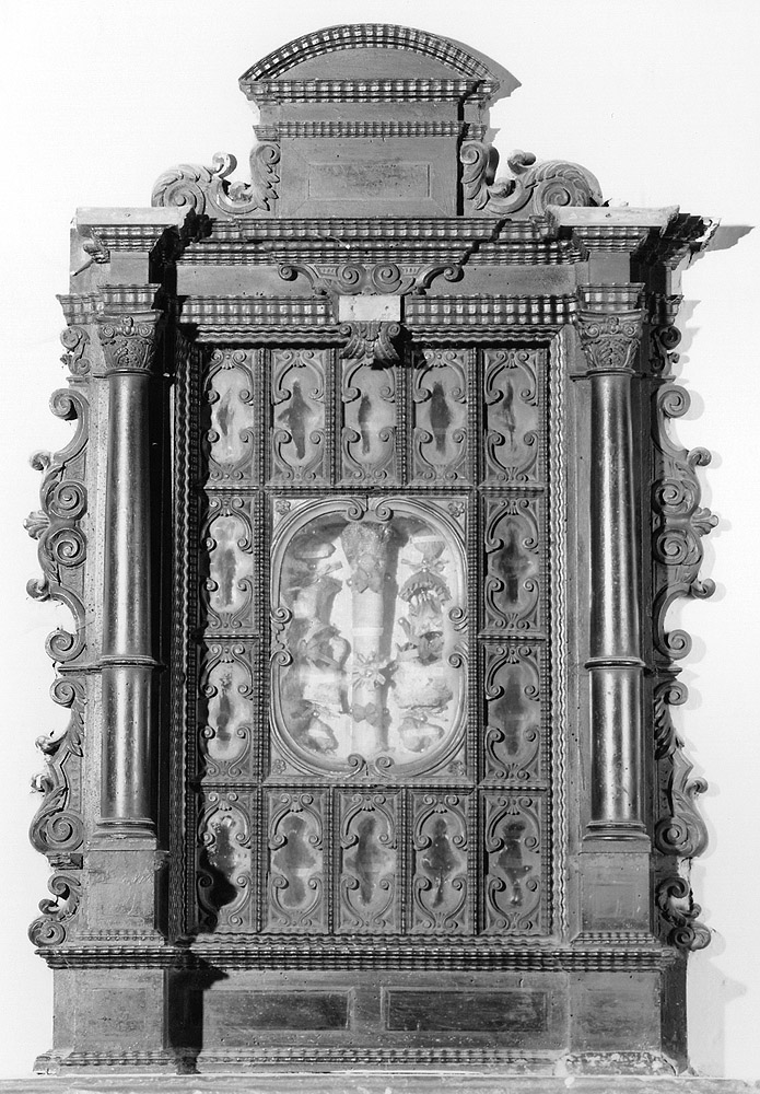 reliquiario architettonico, serie - manifattura emiliana (seconda metà sec. XVII)