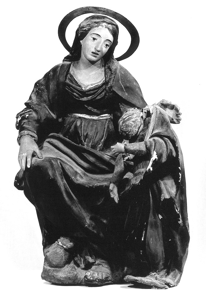 Madonna con Sant'Agata (statua) - ambito emiliano (seconda metà sec. XVIII)