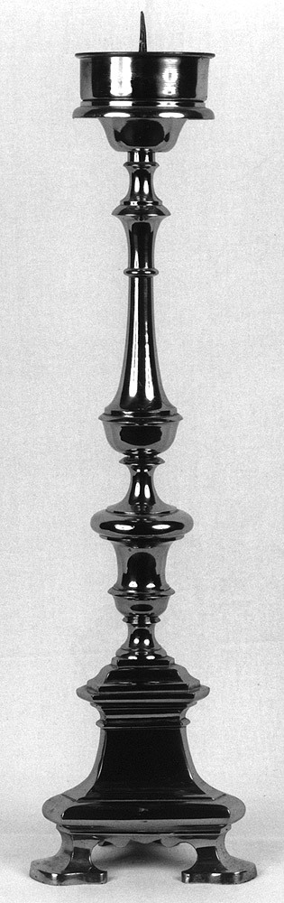 candeliere d'altare - bottega emiliana (metà sec. XVIII)