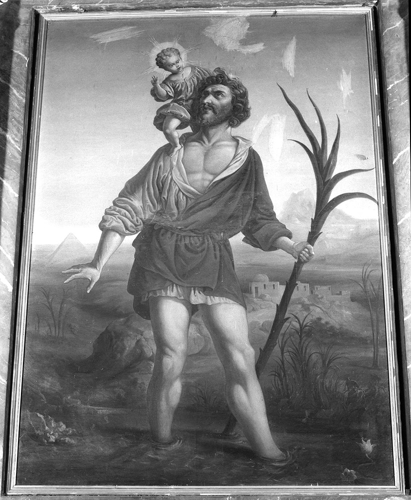 San Cristoforo (dipinto) - ambito emiliano (fine/inizio secc. XIX/ XX)