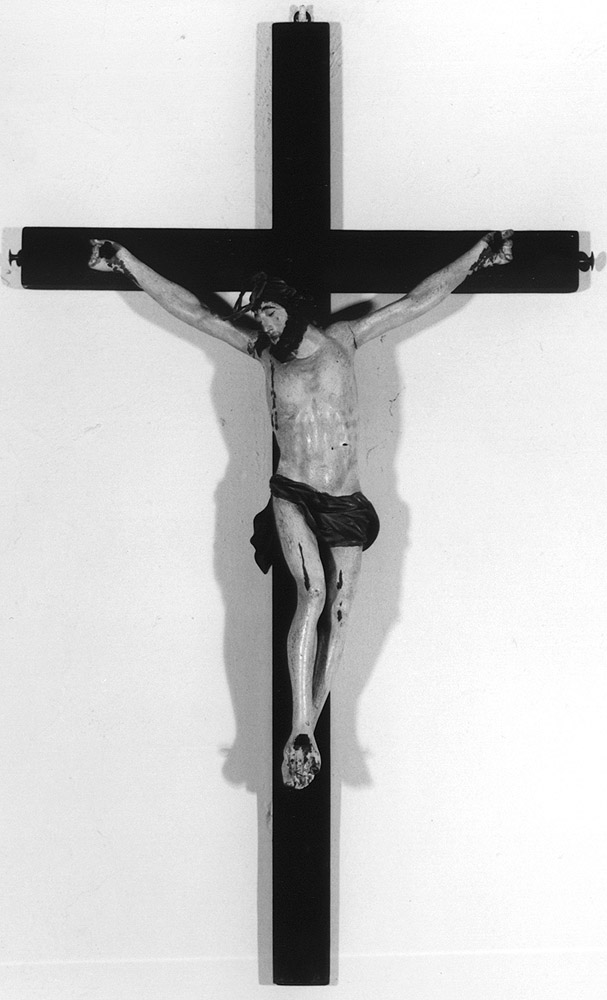 Cristo crocifisso (scultura) - bottega emiliana (seconda metà sec. XIX)