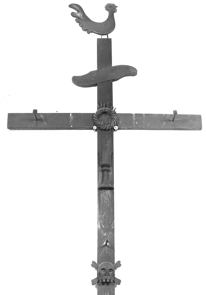 croce penitenziale - bottega emiliana (sec. XVIII)