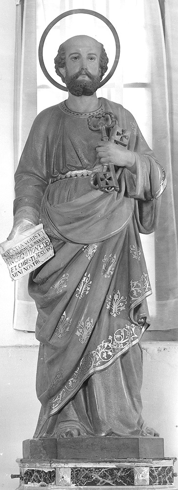 San Pietro (statua) - bottega emiliana (seconda metà sec. XIX)