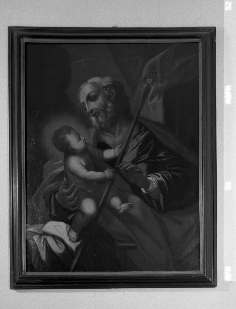 San Giuseppe e Gesù Bambino (dipinto) - ambito ferrarese (seconda metà sec. XVIII)