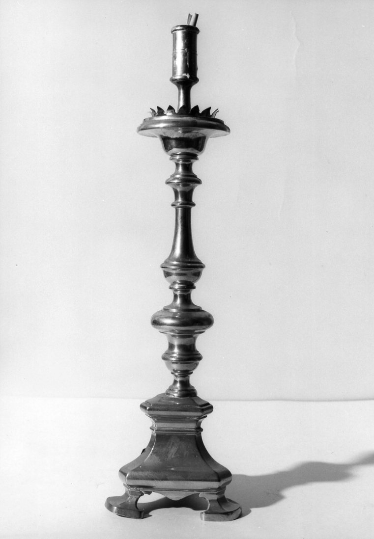 candeliere d'altare - bottega bolognese (sec. XVIII)