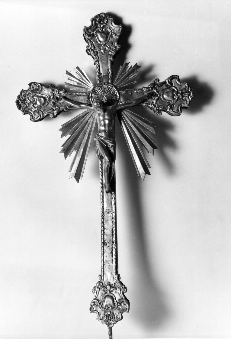 croce processionale - bottega bolognese (sec. XVIII)