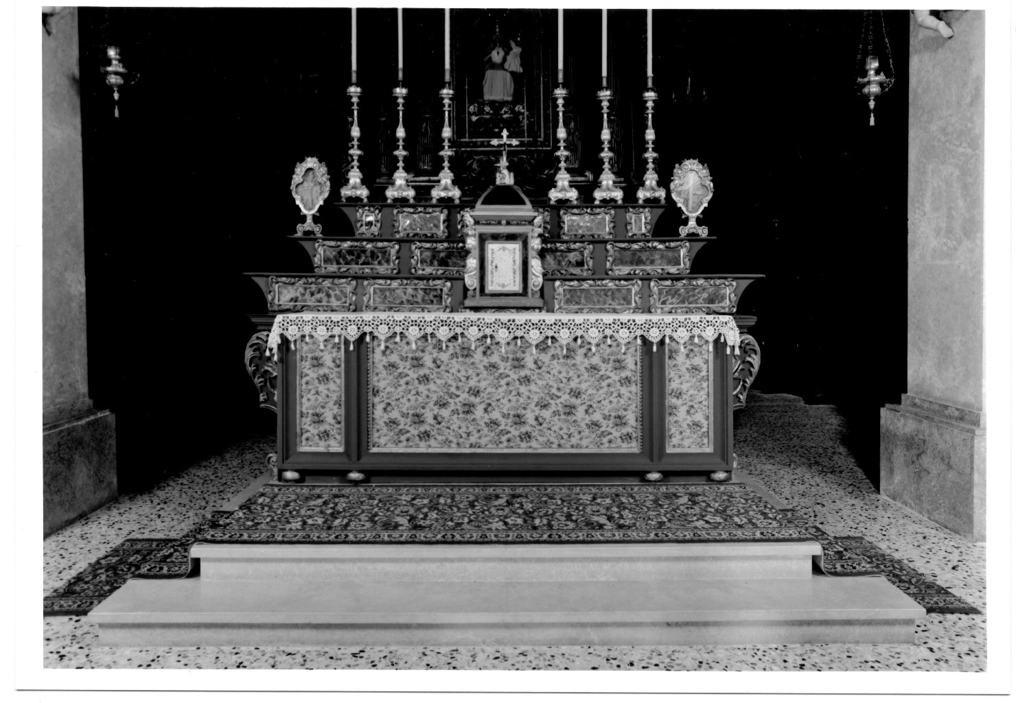 altare maggiore - manifattura ferrarese (sec. XVII, sec. XIX)