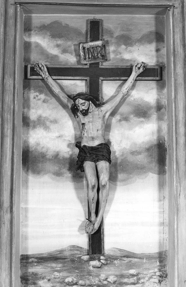 Cristo crocifisso (scultura) - manifattura emiliana (sec. XIX)
