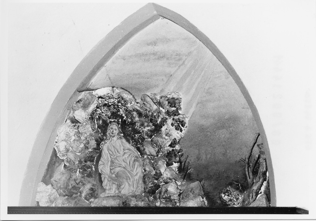Orazione di Cristo nell'orto dei Gethsemani (rilievo, elemento d'insieme) di Brandini Giuseppe Maria (primo quarto sec. XX)