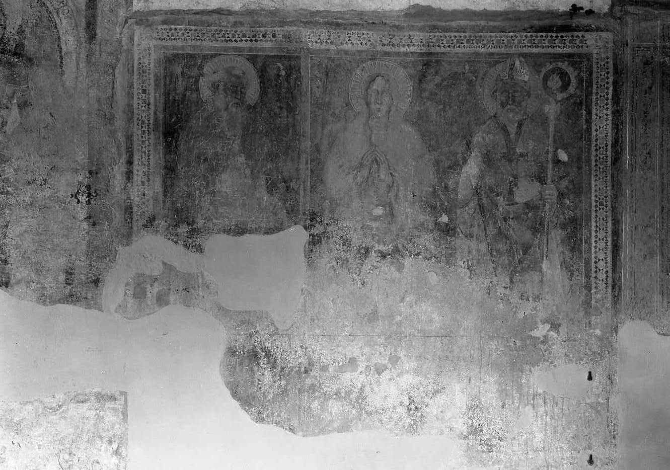 Sant'Antonio Abate, Maria Maddalena e San Nicola di Bari (dipinto) - ambito emiliano (sec. XV)