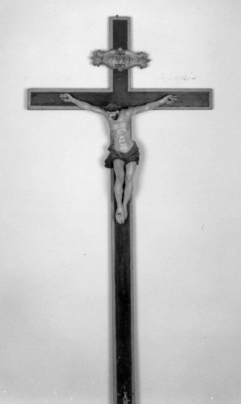 Cristo crocifisso (scultura) - manifattura emiliana (sec. XIX)