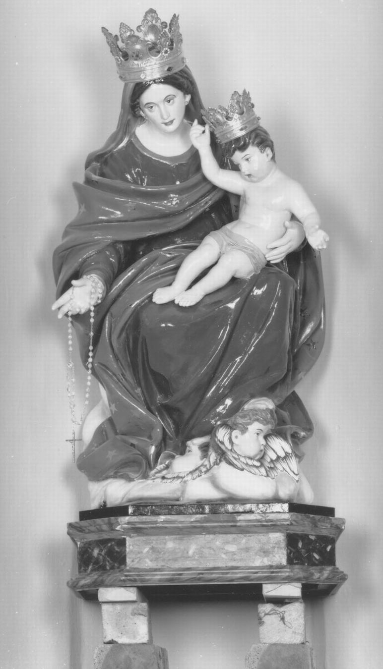 Madonna con Bambino (gruppo scultoreo) - ambito emiliano (seconda metà sec. XVIII)