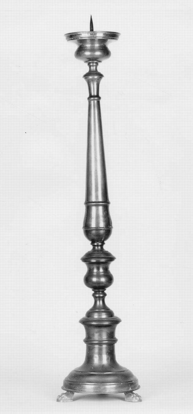 candeliere d'altare - manifattura emiliana (sec. XIX)