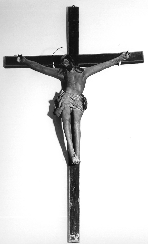 Cristo crocifisso (scultura) - produzione emiliana (prima metà sec. XIX)