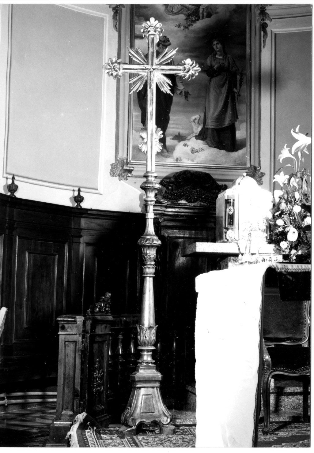 croce d'altare - manifattura ferrarese (sec. XIX)