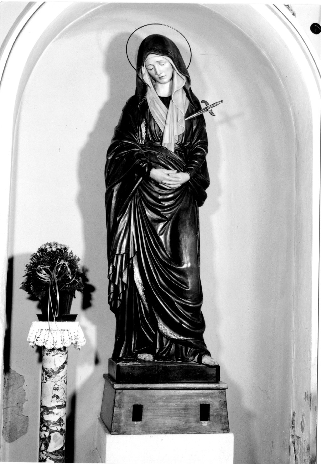Madonna Addolorata (statua processionale) - bottega Moroder (prima metà sec. XX)