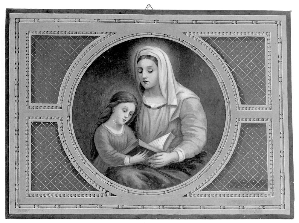 Maria Vergine bambina e Sant'Anna (dipinto) - ambito emiliano (fine sec. XIX)